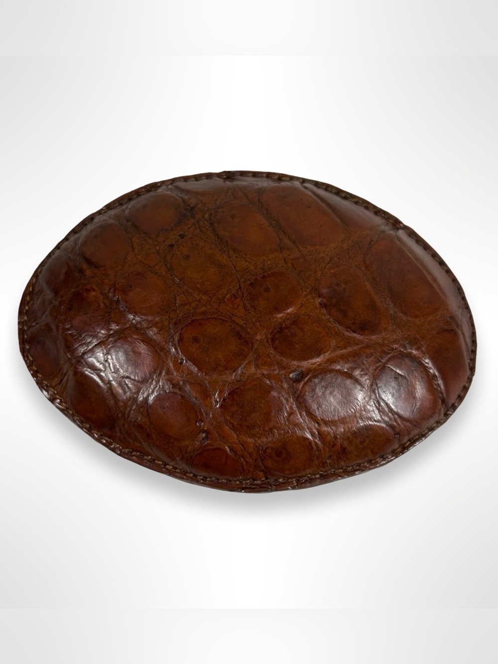 CUADRA vintage 80s alligator skin belt buckle